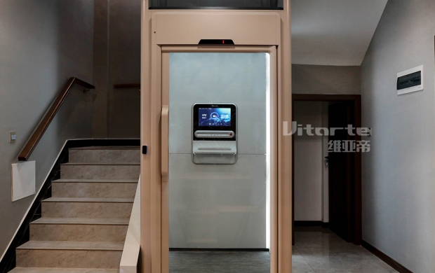 Installation of homelift in the middle of a staircase in Nanyang