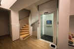 Installation of homelift in the middle of a staircase in Shanghai